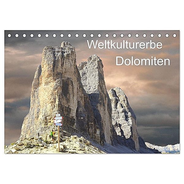 Weltkulturerbe Dolomiten Süd Tirol (Tischkalender 2024 DIN A5 quer), CALVENDO Monatskalender, Rufotos