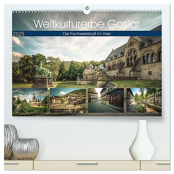 Weltkulturerbe Goslar (hochwertiger Premium Wandkalender 2025 DIN A2 quer), Kunstdruck in Hochglanz, Calvendo, Steffen Gierok / Magic Artist Design