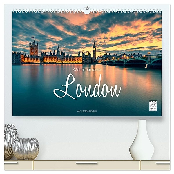 Weltmetropole London (hochwertiger Premium Wandkalender 2024 DIN A2 quer), Kunstdruck in Hochglanz, Stefan Becker