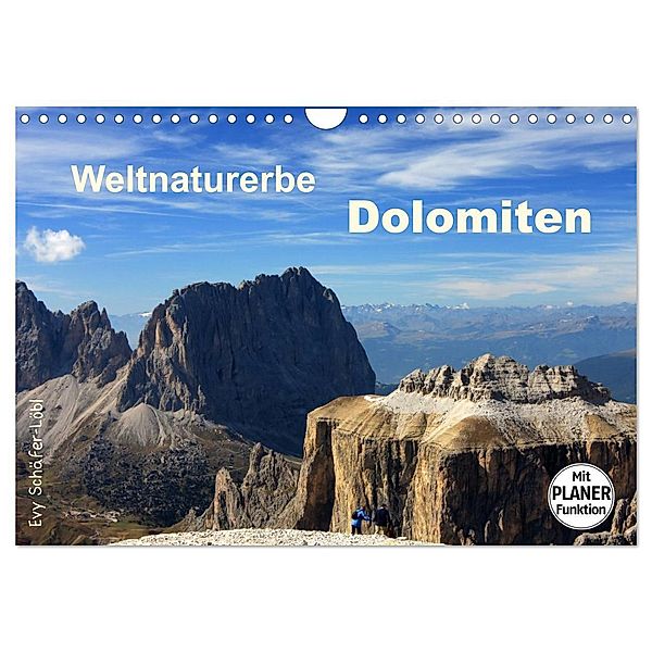 Weltnaturerbe DOLOMITEN (Wandkalender 2024 DIN A4 quer), CALVENDO Monatskalender, Evy Schäfer-Löbl