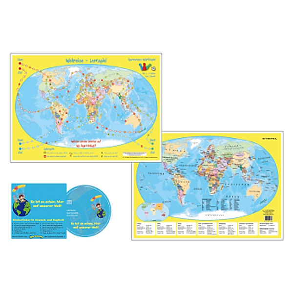 Weltreise-Würfelspiel (Kinderspiel) + 1 Audio-CD, Heinrich Stiefel