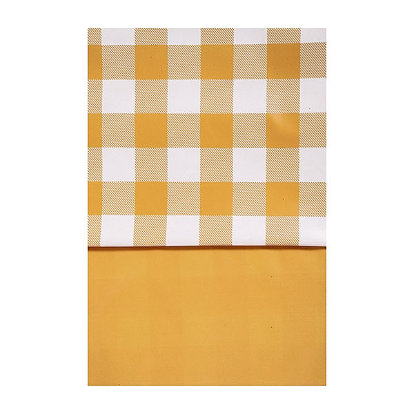 Wende-Lacktischdecke, rechteckig: 130x170cm (Farbe: gelb)