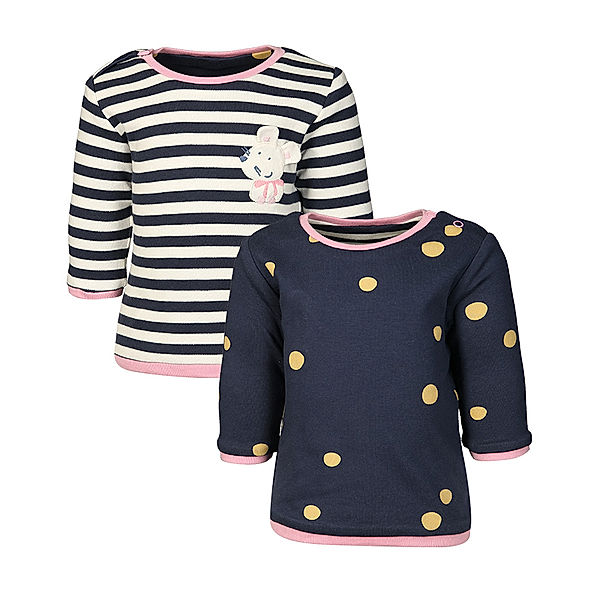 Sigikid Wende-Langarmshirt DOTS in dunkelblau/weiss gestreift