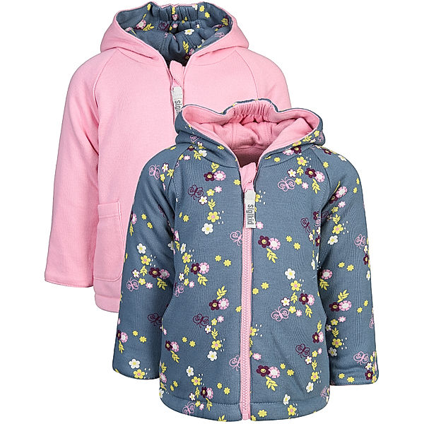 Sigikid Wendejacke MY LITTLE FRIENDS in blau/rosa