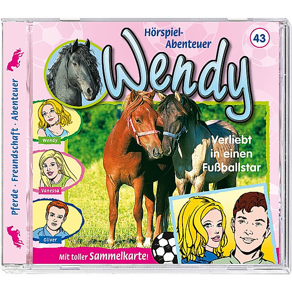 Wendy, Audio-CDs: Nr.43 Verliebt in einen Fussballstar, 1 Audio-CD, Wendy