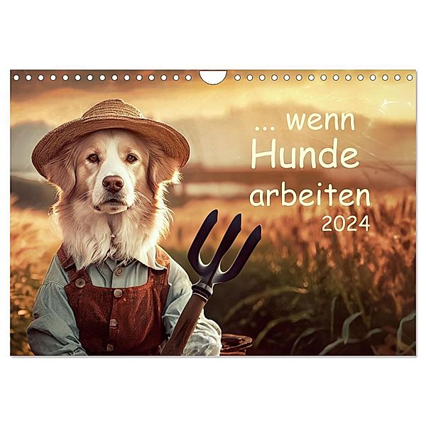 Wenn Hunde arbeiten (Wandkalender 2025 DIN A4 quer), CALVENDO Monatskalender, Calvendo, Christiane calmbacher