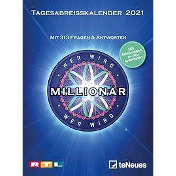 Wer wird Millionär 2021 Tagesabreisskalender