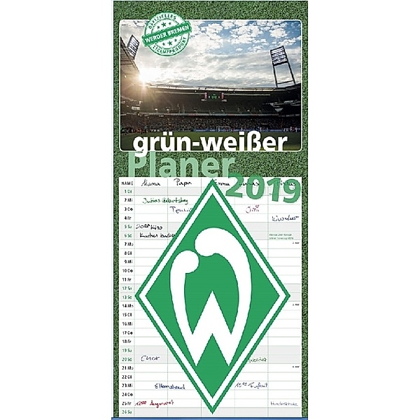 Werder Bremen - grün-weisser Planer 2019, Carl Schünemann Verlag