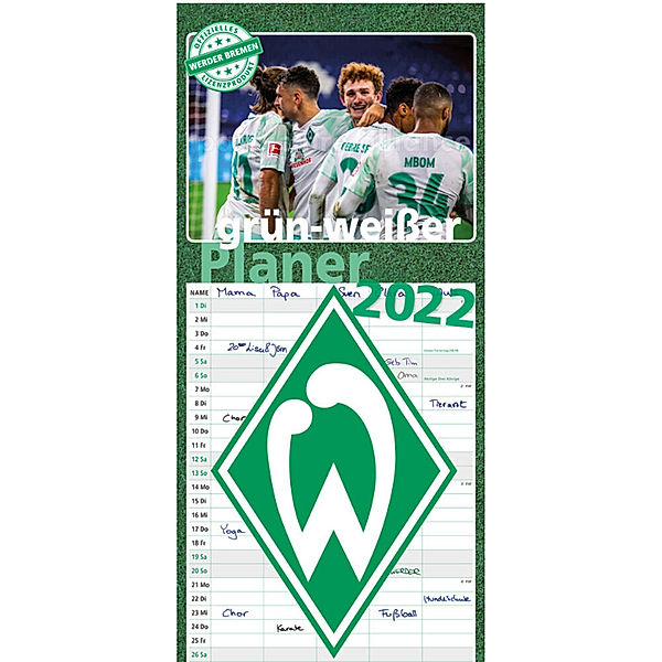 Werder Bremen - grün-weisser Planer 2022, Carl Schünemann Verlag