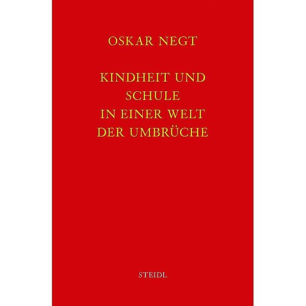 Werkausgabe: Bd.11 Werkausgabe Bd. 11 / Kindheit und Schule in einer Welt der Umbrüche, Oskar Negt