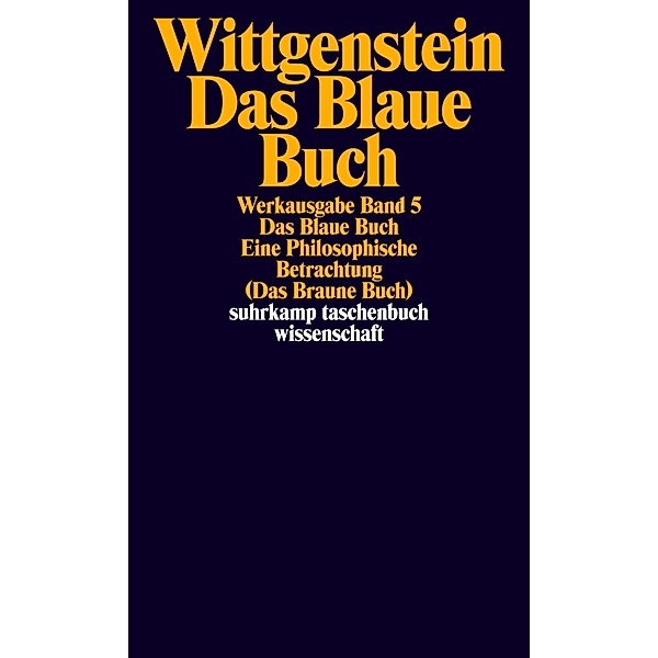 Werkausgabe.Bd.5, Ludwig Wittgenstein