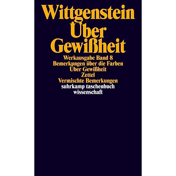 Werkausgabe.Bd.8, Ludwig Wittgenstein