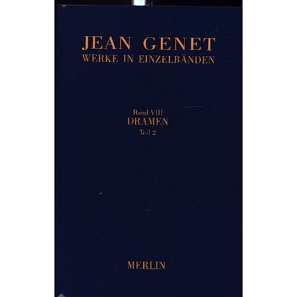 Werkausgabe / VIII / Dramen.Tl.2, Jean Genet