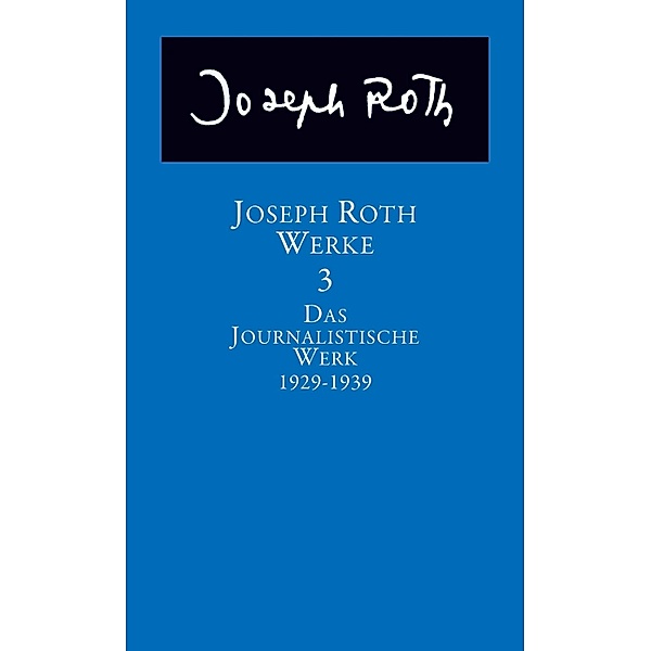 Werke, Joseph Roth