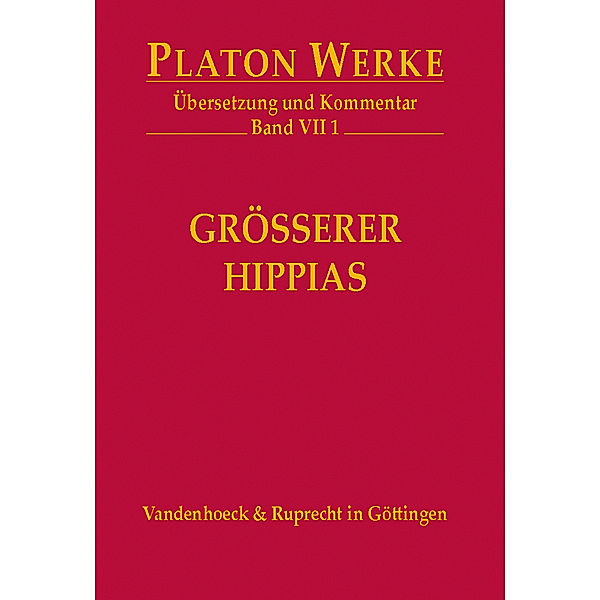 Werke: Bd.7/1 VII 1 Größerer Hippias, Platon