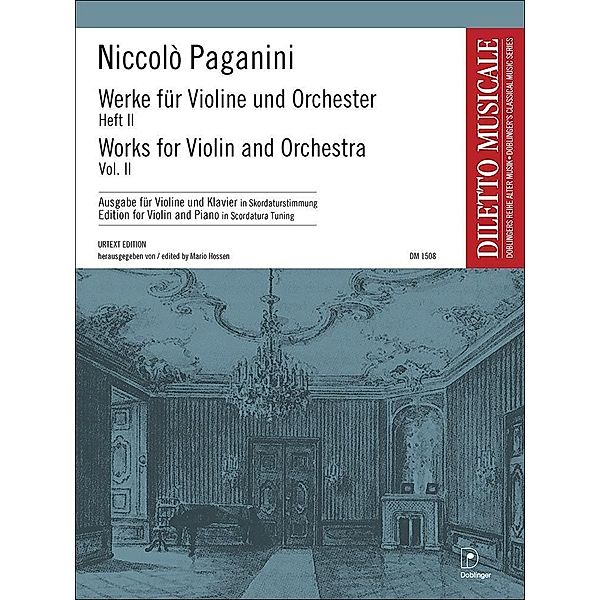 Werke für Violine und Orchester, Violine u. Klavier (Skordaturstimmung), Niccolò Paganini