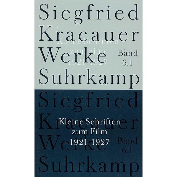 Werke in neun Bänden, 6 Teile, Siegfried Kracauer