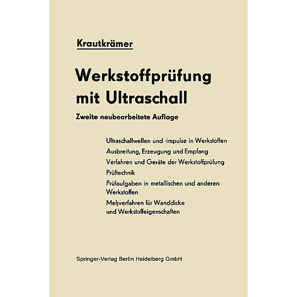 Werkstoffprüfung mit Ultraschall, Josef Krautkrämer, Herbert Krautkrämer