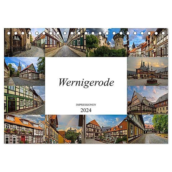 Wernigerode Impressionen (Tischkalender 2024 DIN A5 quer), CALVENDO Monatskalender, Dirk Meutzner