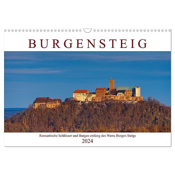 Werra Burgen Steig (Wandkalender 2024 DIN A3 quer), CALVENDO Monatskalender, Roland Brack