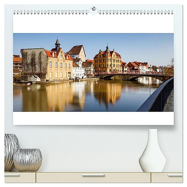 Werrastadt Eschwege (hochwertiger Premium Wandkalender 2024 DIN A2 quer), Kunstdruck in Hochglanz, Roland Brack