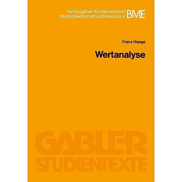 Wertanalyse, Franz Heege