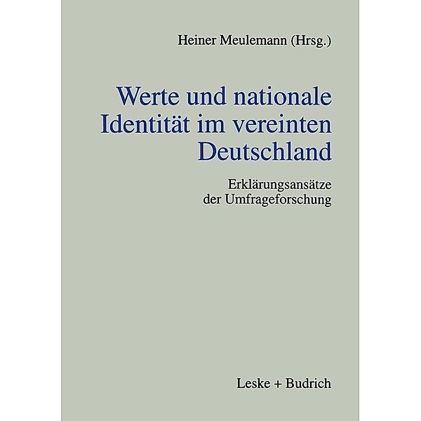 Werte und nationale Identität im vereinten Deutschland