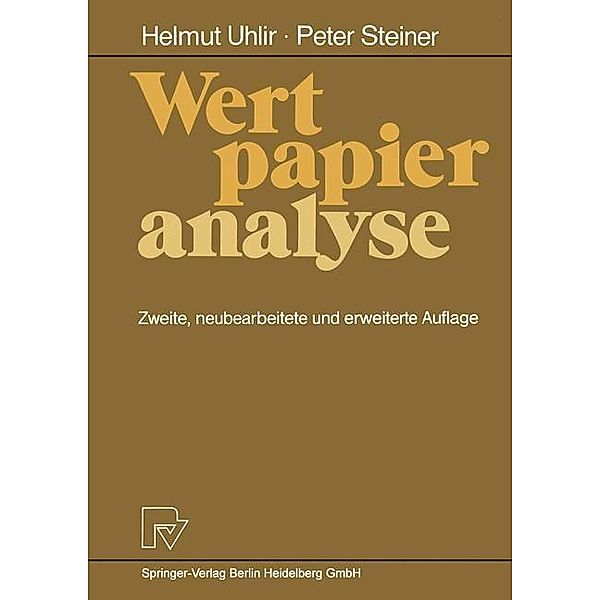 Wertpapieranalyse, Helmut Uhlir, Peter Steiner