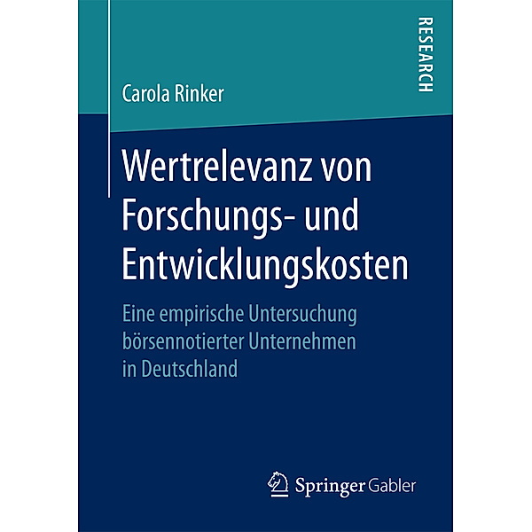 Wertrelevanz von Forschungs- und Entwicklungskosten, Carola Rinker