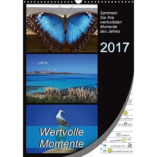 Wertvolle Momente - Sammeln Sie Ihre wertvollsten Momente (Wandkalender 2017 DIN A3 hoch), Mowaru