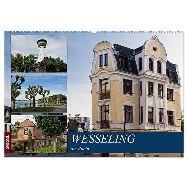 Wesseling am Rhein (Wandkalender 2024 DIN A2 quer), CALVENDO Monatskalender, U boeTtchEr