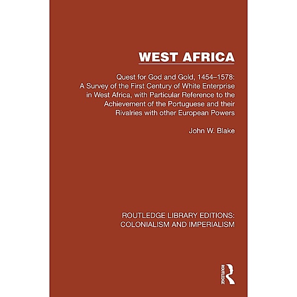 West Africa, John W. Blake