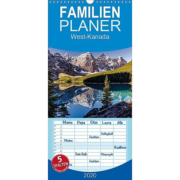 West-Kanada - Familienplaner hoch (Wandkalender 2020 , 21 cm x 45 cm, hoch), Thomas Gerber