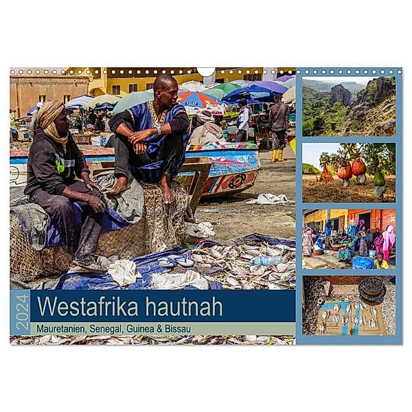Westafrika hautnah - Mauretanien, Senegal, Guinea & Bissau (Wandkalender 2024 DIN A3 quer), CALVENDO Monatskalender, Thomas Bering