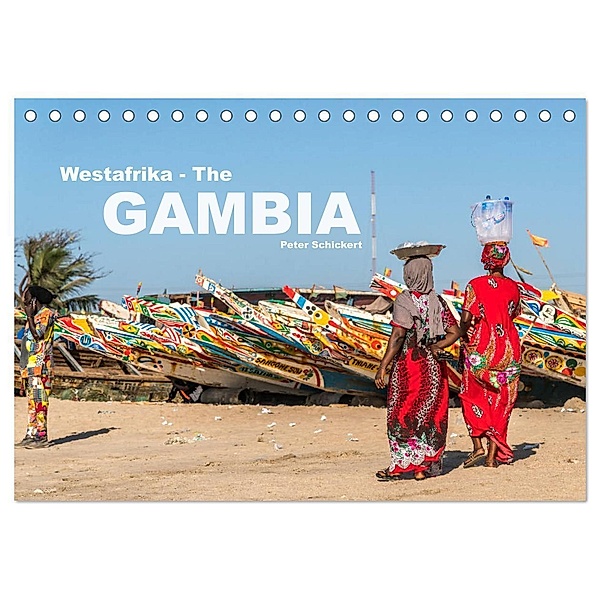 Westafrika - The Gambia (Tischkalender 2024 DIN A5 quer), CALVENDO Monatskalender, Peter Schickert
