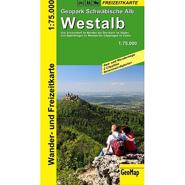 Westalb Geopark Schwäbische Alb Rad- und Freizeitkarte, GeoMap
