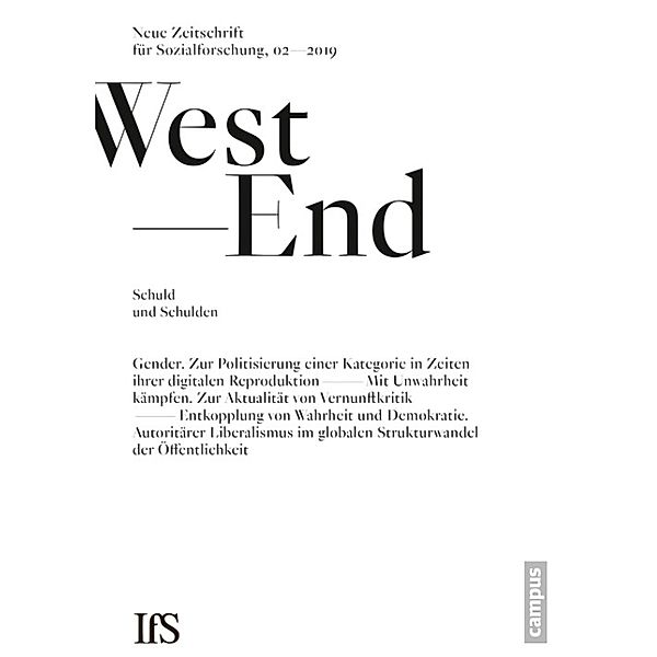 WestEnd 2/2019: Schulden und Schuld / WestEnd