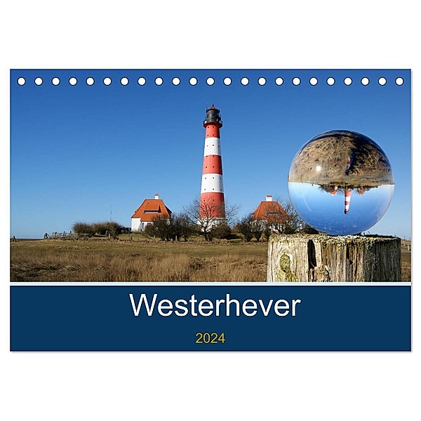 Westerhever (Tischkalender 2024 DIN A5 quer), CALVENDO Monatskalender, Martina Fornal