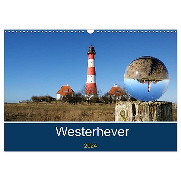 Westerhever (Wandkalender 2024 DIN A3 quer), CALVENDO Monatskalender, Martina Fornal