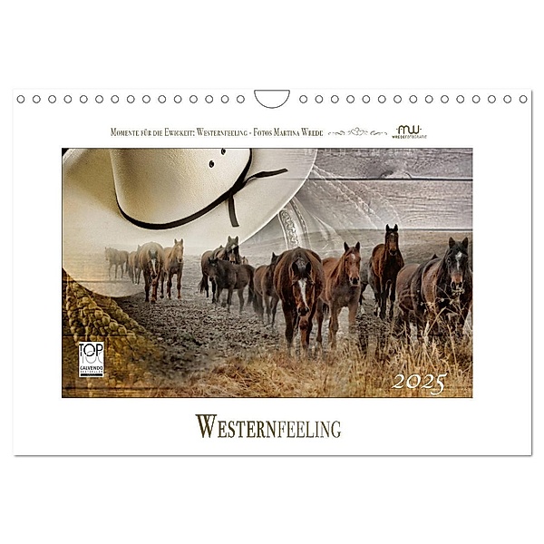 Western-Feeling (Wandkalender 2025 DIN A4 quer), CALVENDO Monatskalender, Calvendo, Martina Wrede