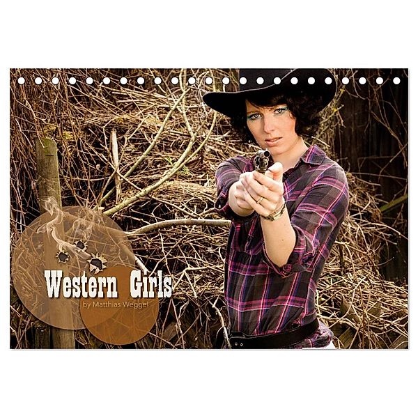 Western Girls (Tischkalender 2024 DIN A5 quer), CALVENDO Monatskalender, Matthias Weggel