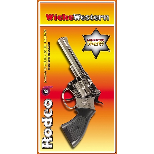Sohni-Wicke Western-Pistole Rodeo, chrom, 100 Schuss