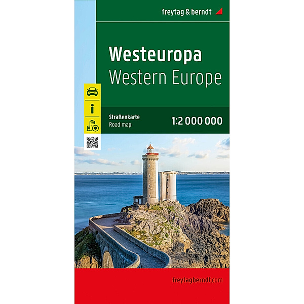 Westeuropa, Strassenkarte 1:2.000.000, freytag & berndt