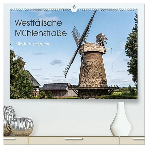 Westfälische Mühlenstraße (hochwertiger Premium Wandkalender 2024 DIN A2 quer), Kunstdruck in Hochglanz, Barbara Boensch