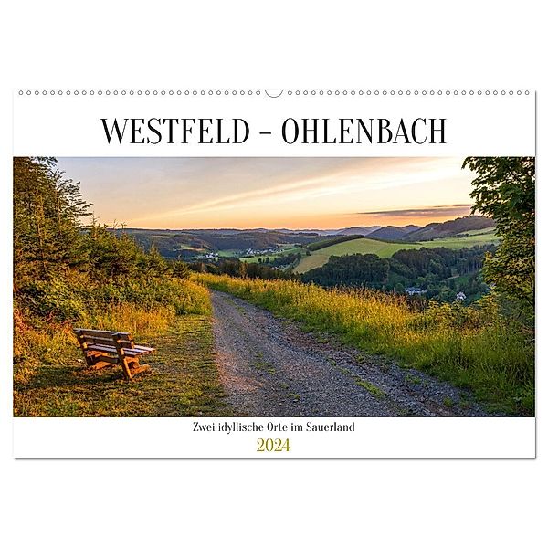 Westfeld-Ohlenbach - zwei idyllische Orte im Sauerland (Wandkalender 2024 DIN A2 quer), CALVENDO Monatskalender, Heidi Bücker
