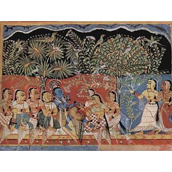 Westindischer Maler um 1550 - Krishna und Gopîs im Walde - 100 Teile (Puzzle)