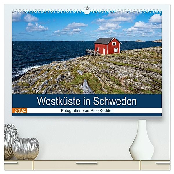 Westküste in Schweden (hochwertiger Premium Wandkalender 2024 DIN A2 quer), Kunstdruck in Hochglanz, Rico Ködder