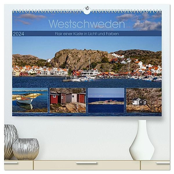 Westschweden - Flair einer Küste in Licht und Farben (hochwertiger Premium Wandkalender 2024 DIN A2 quer), Kunstdruck in Hochglanz, Silke Liedtke Reisefotografie