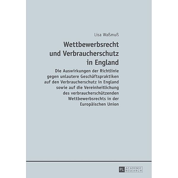 Wettbewerbsrecht und Verbraucherschutz in England, Lisa Wamu