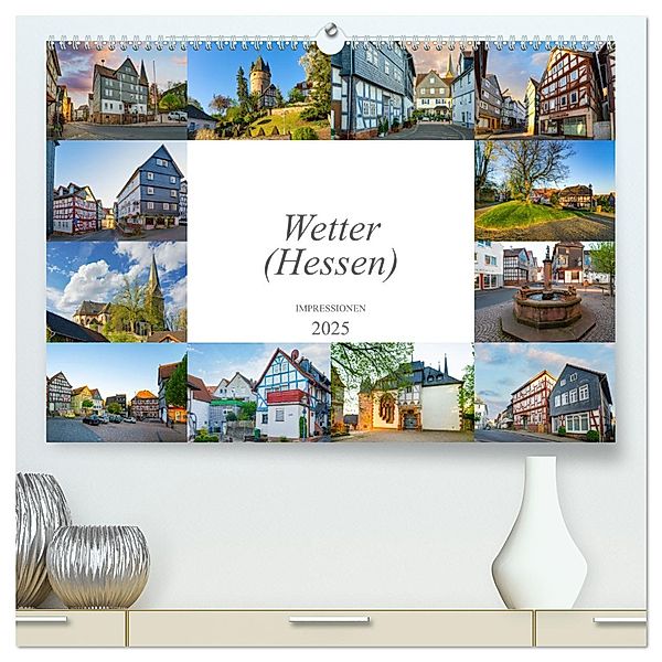 Wetter (Hessen) Impressionen (hochwertiger Premium Wandkalender 2025 DIN A2 quer), Kunstdruck in Hochglanz, Calvendo, Dirk Meutzner